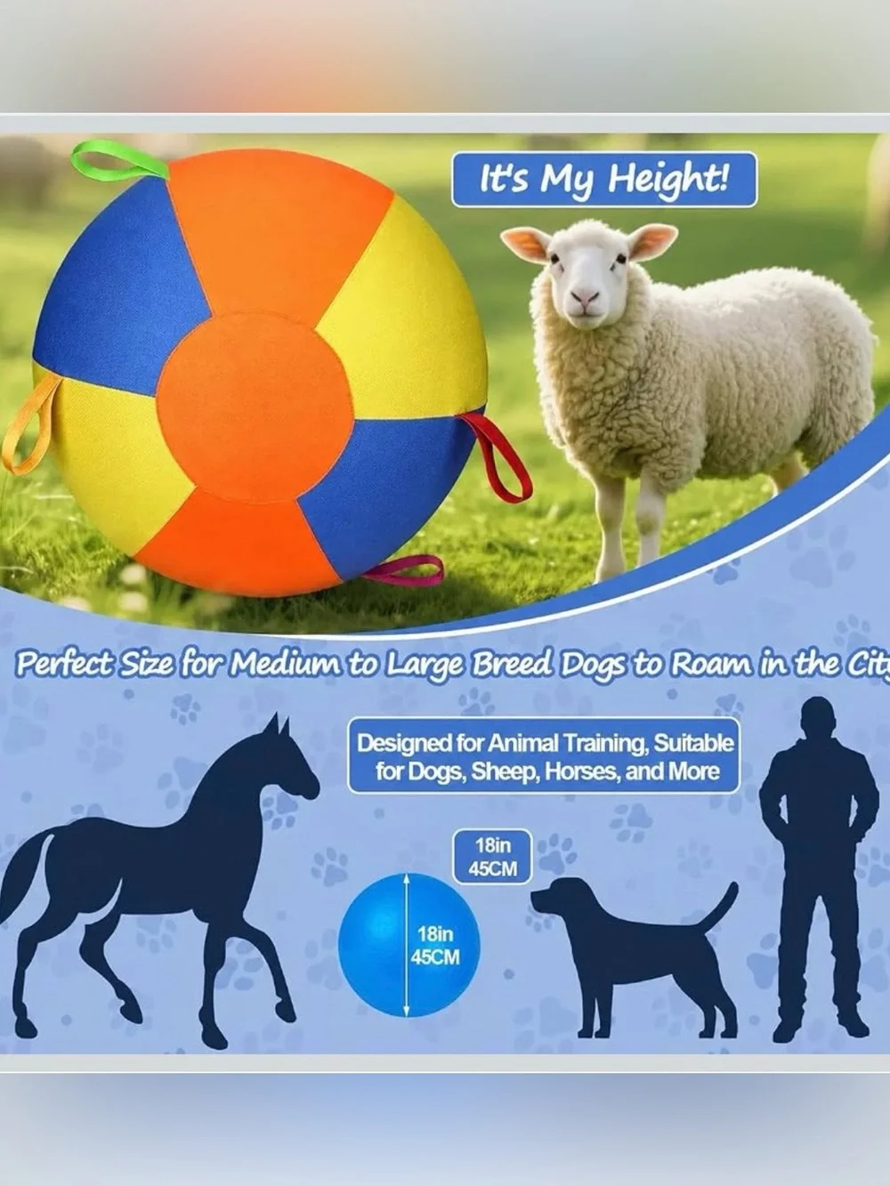Herding ball for dogs 18”/45cm